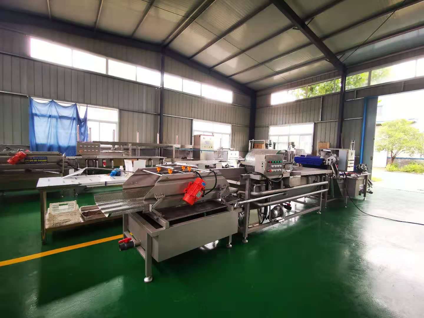 苹果梨清洗去核联线设备实拍
